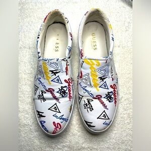 GUESS Parted Women’s Shoes-Size 8.5-Slip on Sneakers-Pre-Owned